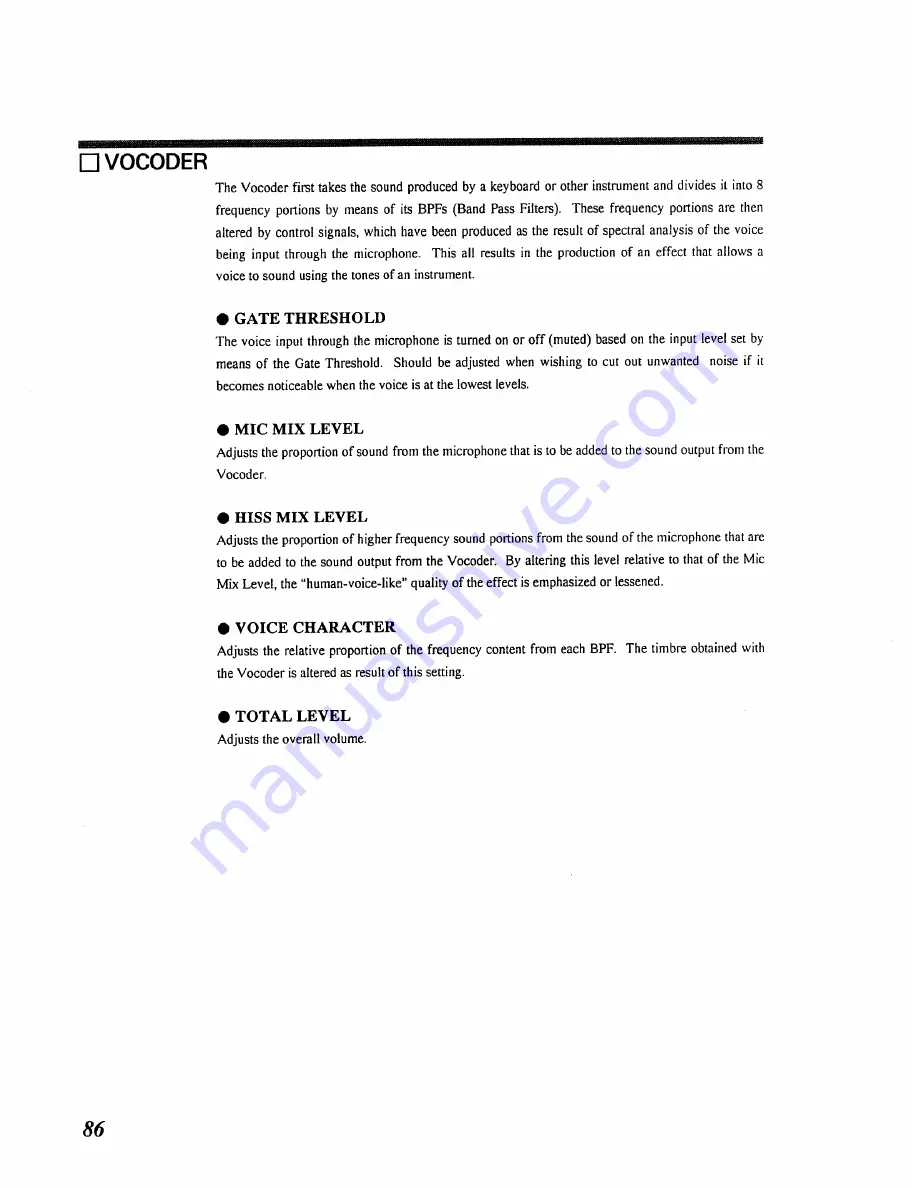 Roland RSP-550 Algorithm Manual Download Page 86