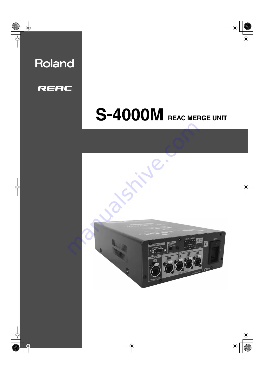 Roland S-4000M Owner'S Manual Download Page 1