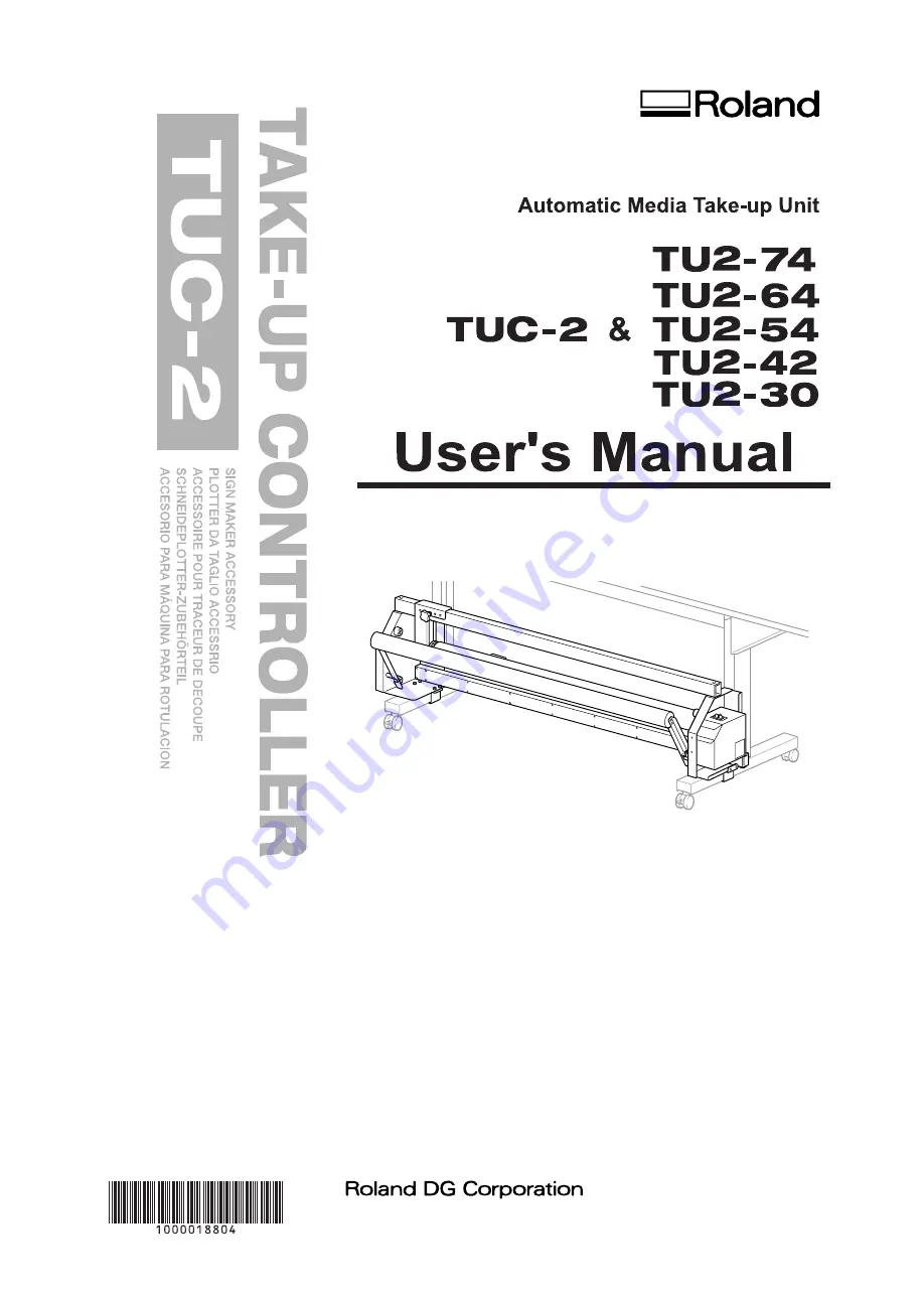 Roland TU2-30 Скачать руководство пользователя страница 1