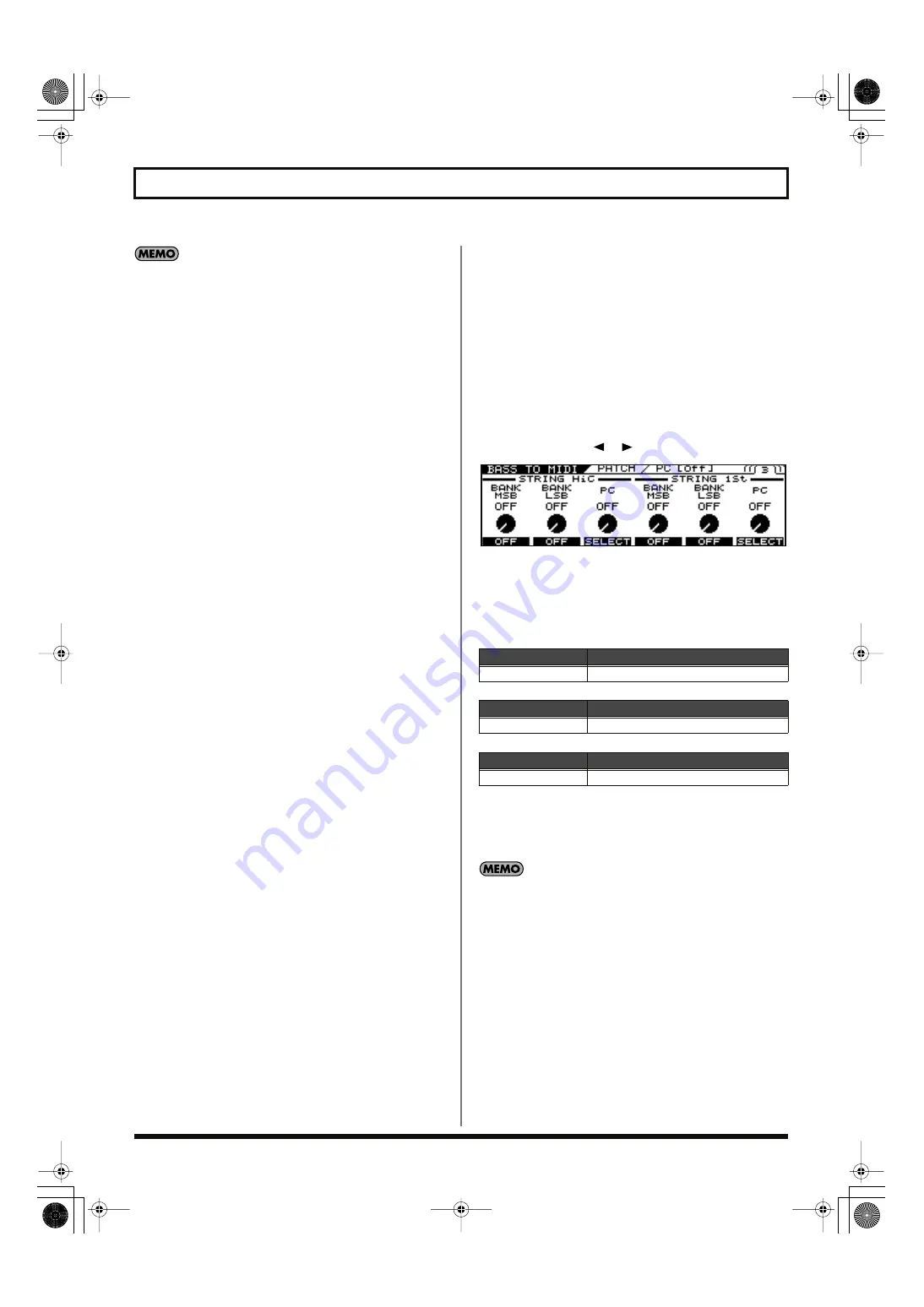 Roland V-Bass 04672434 Owner'S Manual Download Page 64