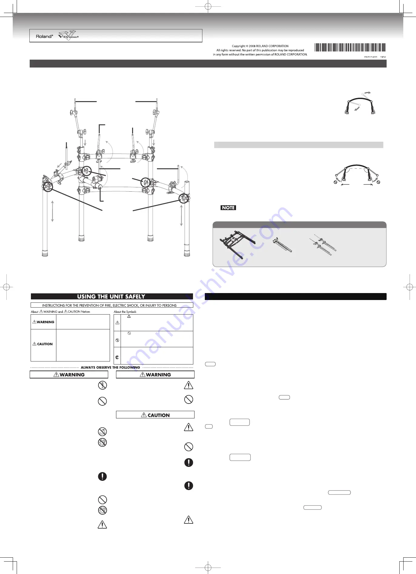 Roland V-Drums MDS-9 Owner'S Manual Download Page 1