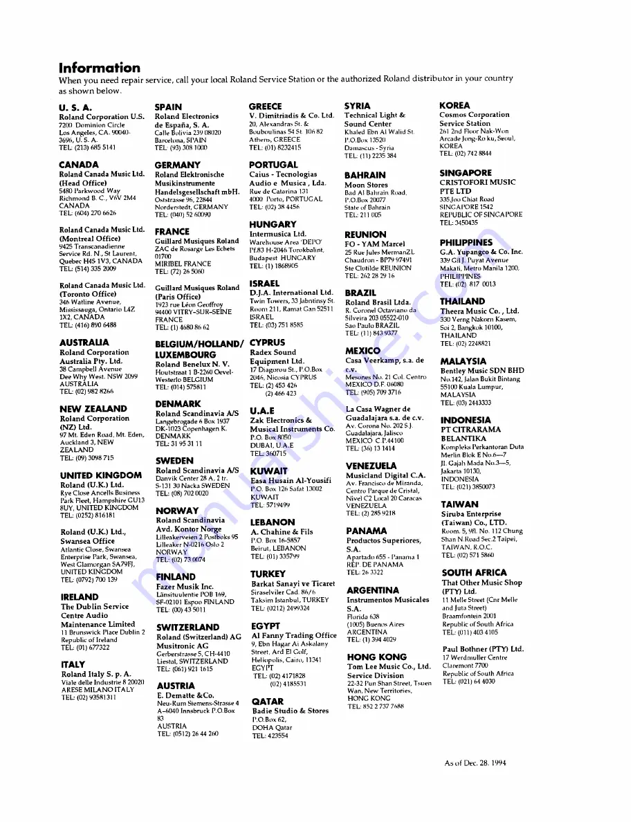 Roland V-Guitar System VG-8 Owner'S Manual Download Page 108