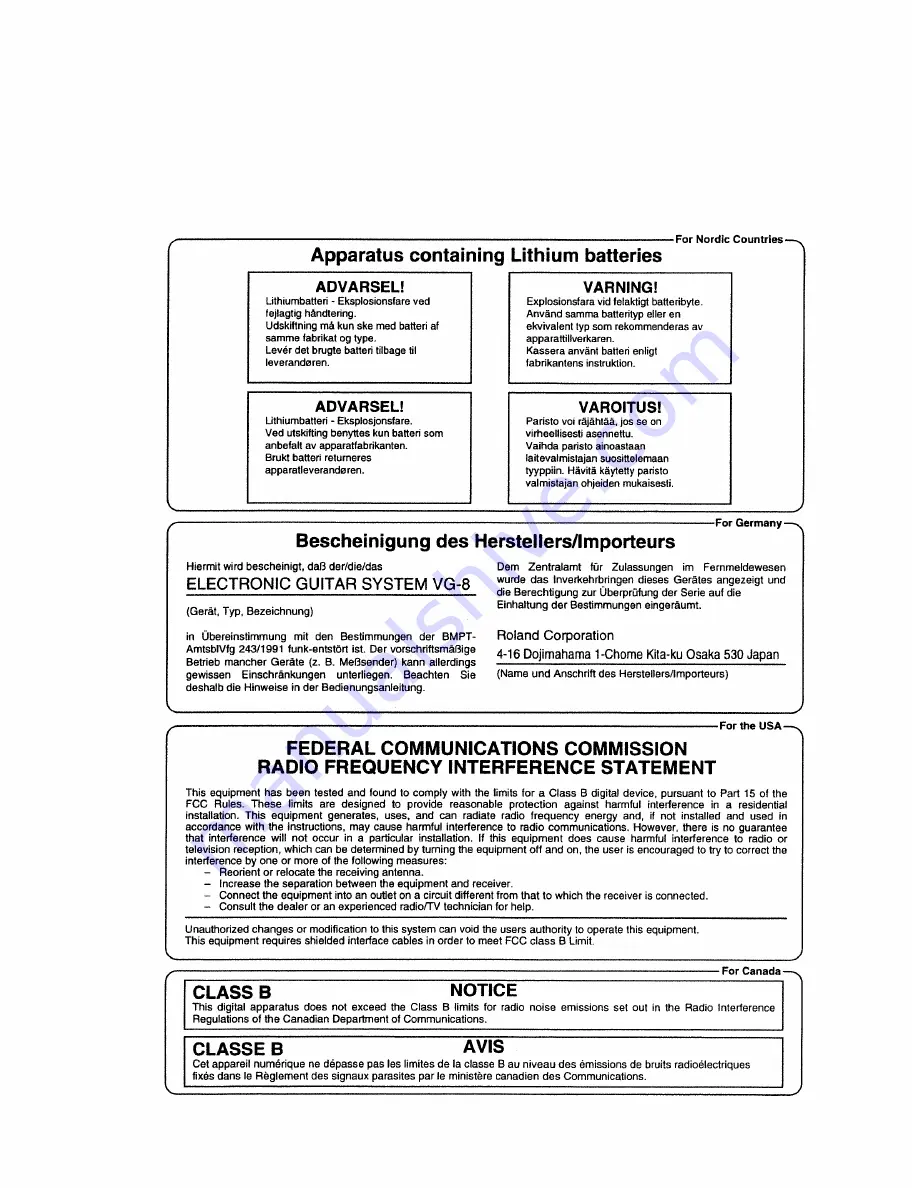 Roland V-Guitar System VG-8 Owner'S Manual Download Page 117