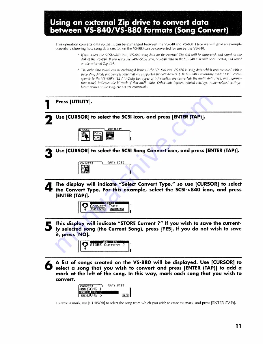 Roland VS4S-1 Owner'S Manual Download Page 11