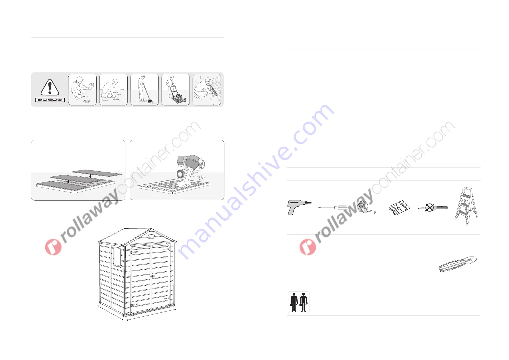 rollaway container ARPCA22 Manual Download Page 2