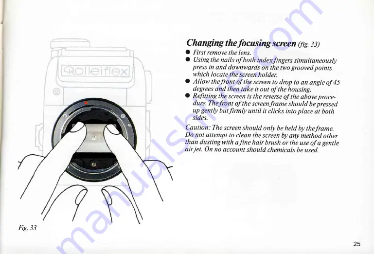 ROLLEIFLEX SL 2000F Handbook Download Page 30