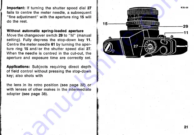 ROLLEIFLEX SL35 Скачать руководство пользователя страница 23