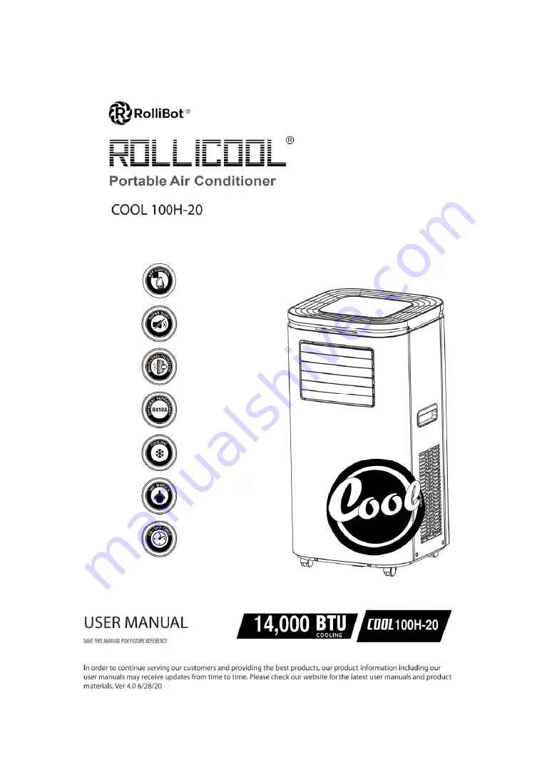 rollibot ROLLICOOL COOL 100H-20 Скачать руководство пользователя страница 1