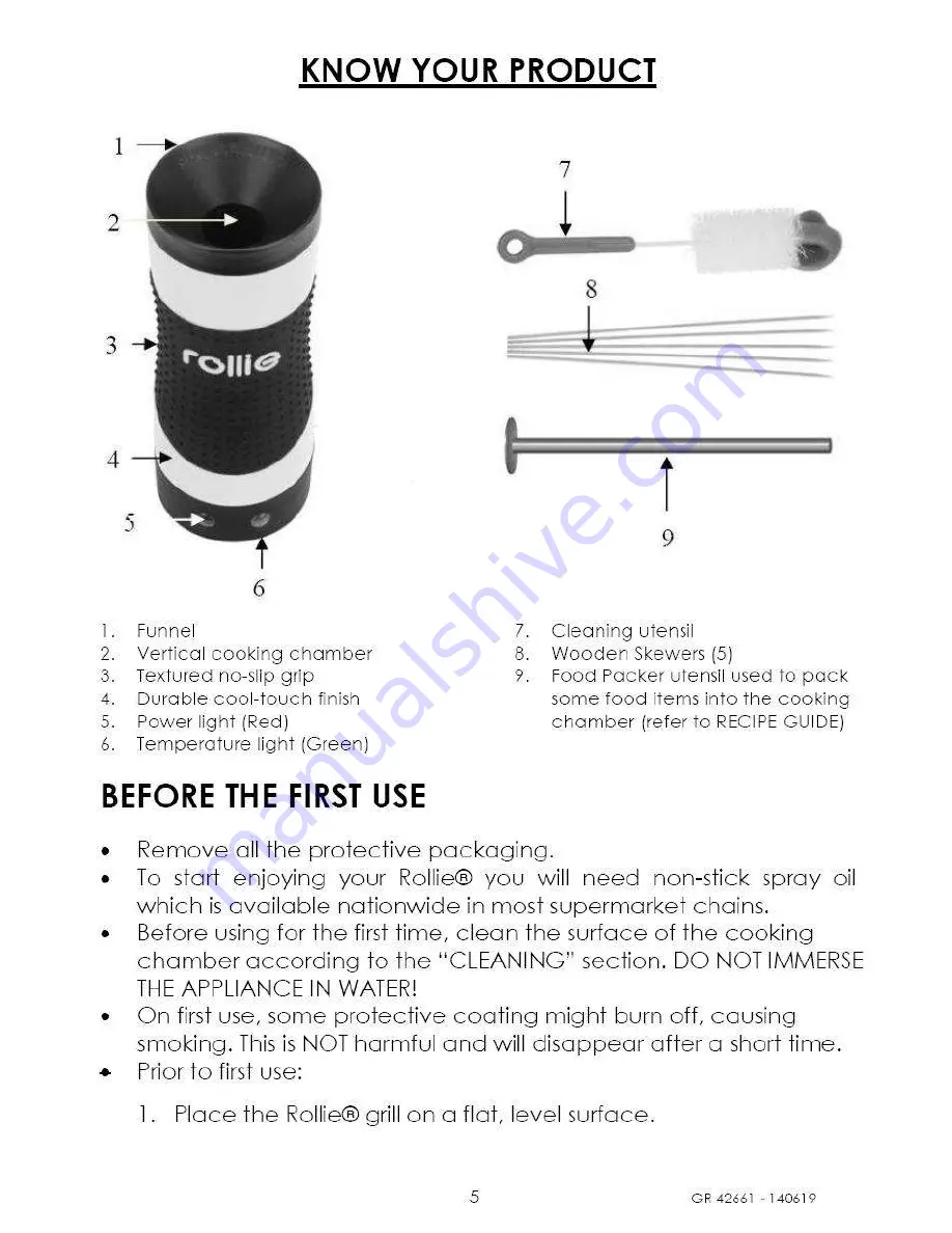 rollie GR 42661 Скачать руководство пользователя страница 5