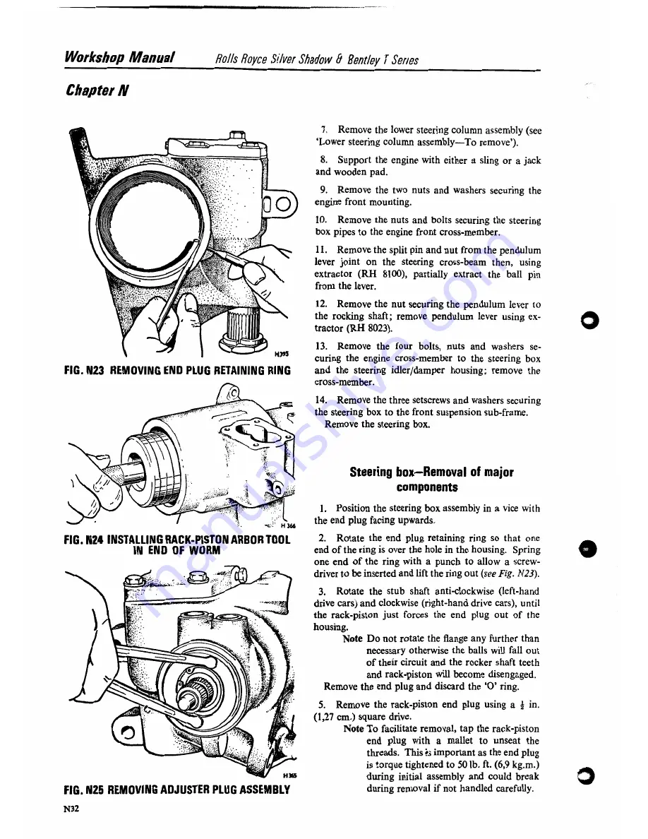 Rolls-Royce Bentley Corniche Workshop Manual Download Page 262