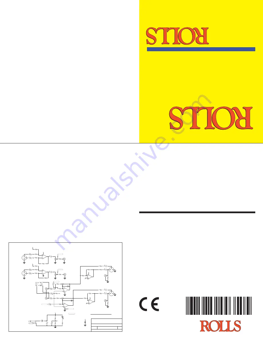 Rolls MB35 PROMATCH Specifications Download Page 1