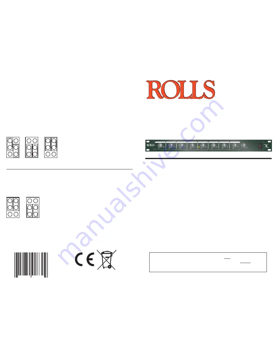 Rolls RM83T Started Manual Download Page 1