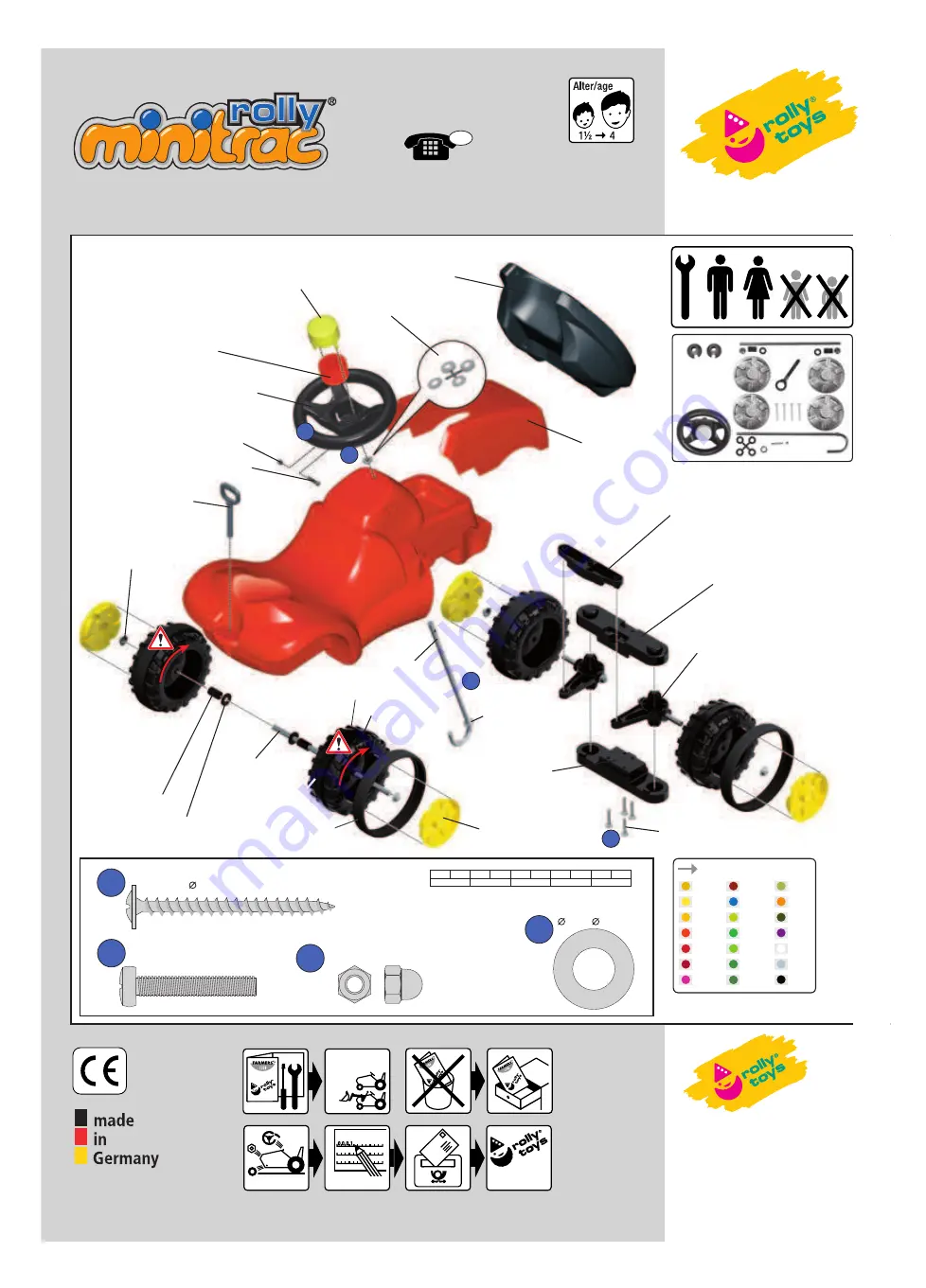 Rolly Toys minitrac Steyrer 4115 Скачать руководство пользователя страница 1