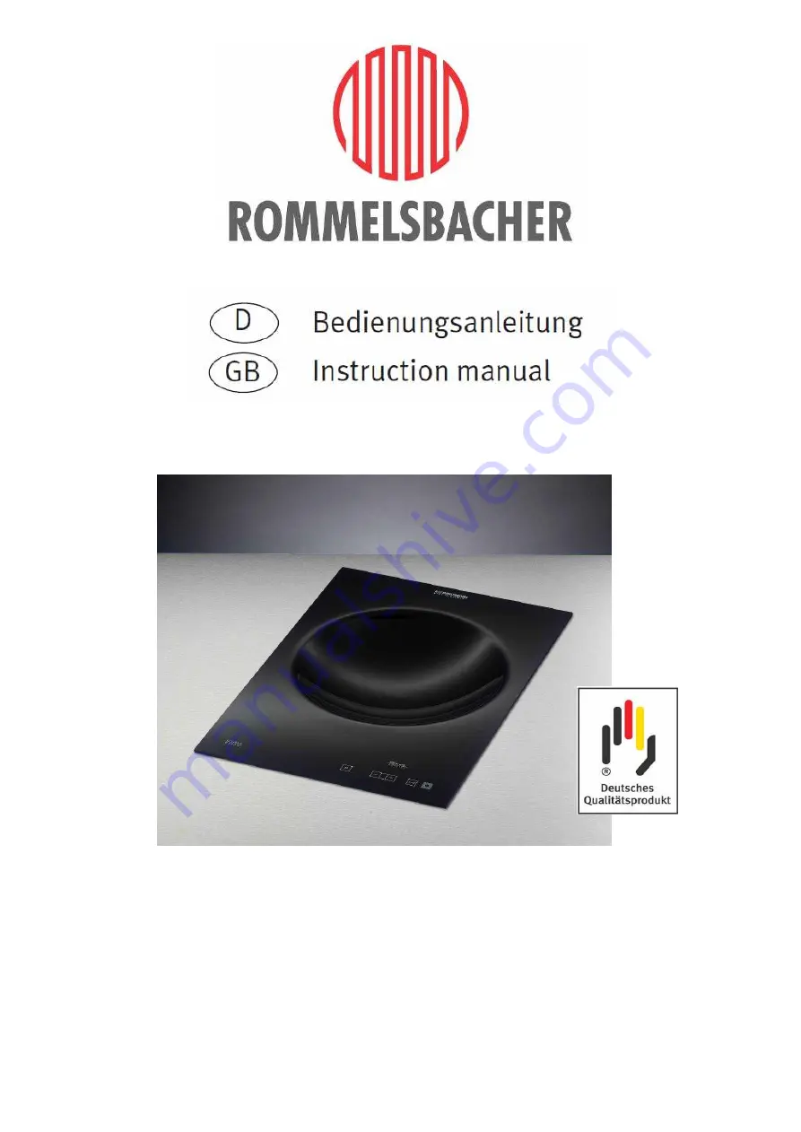 Rommelsbacher EBW 3208/IN Instruction Manual Download Page 1