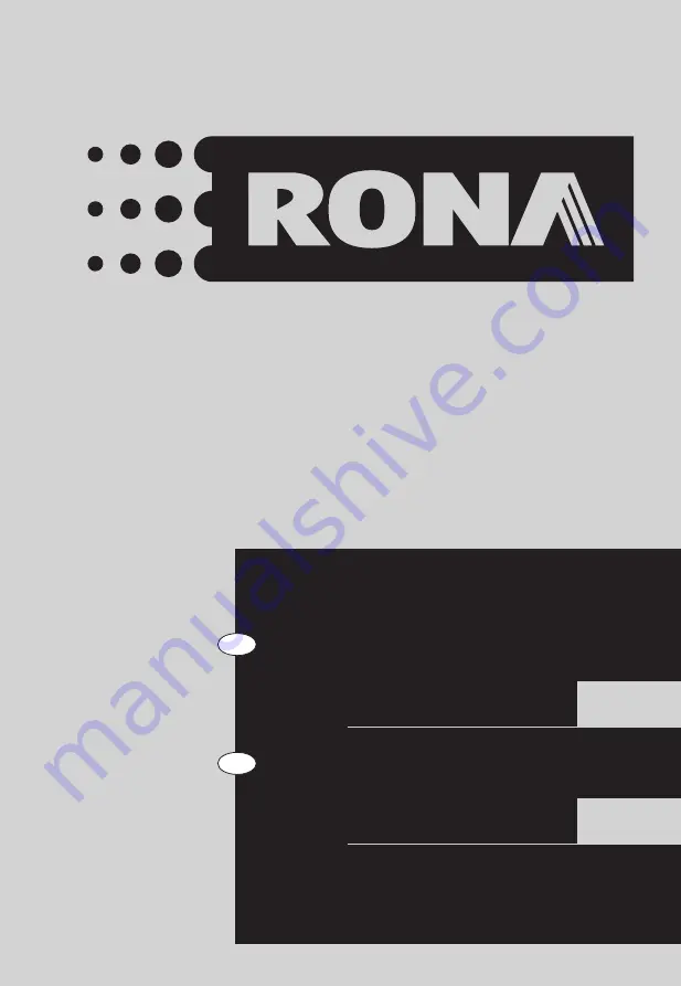 Rona CLM46NU Operating Manual Download Page 1