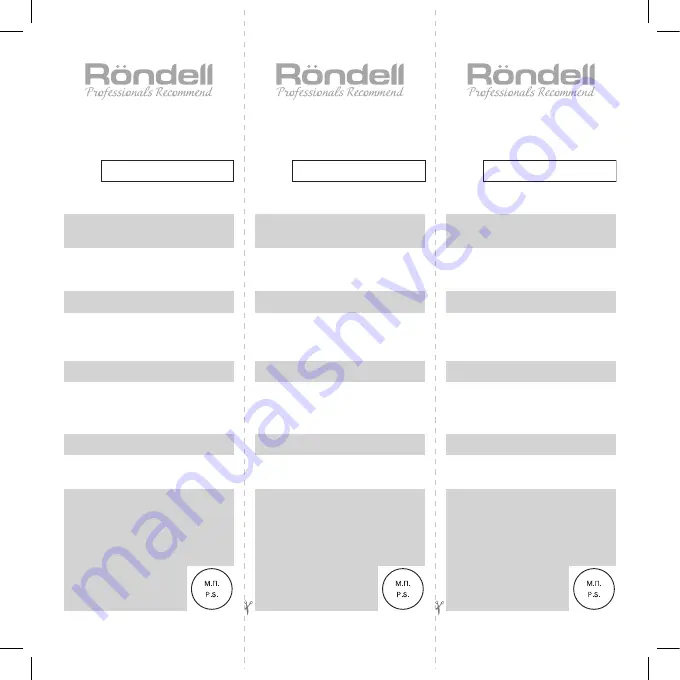 RONDELL RDE-1003 Manual Download Page 31