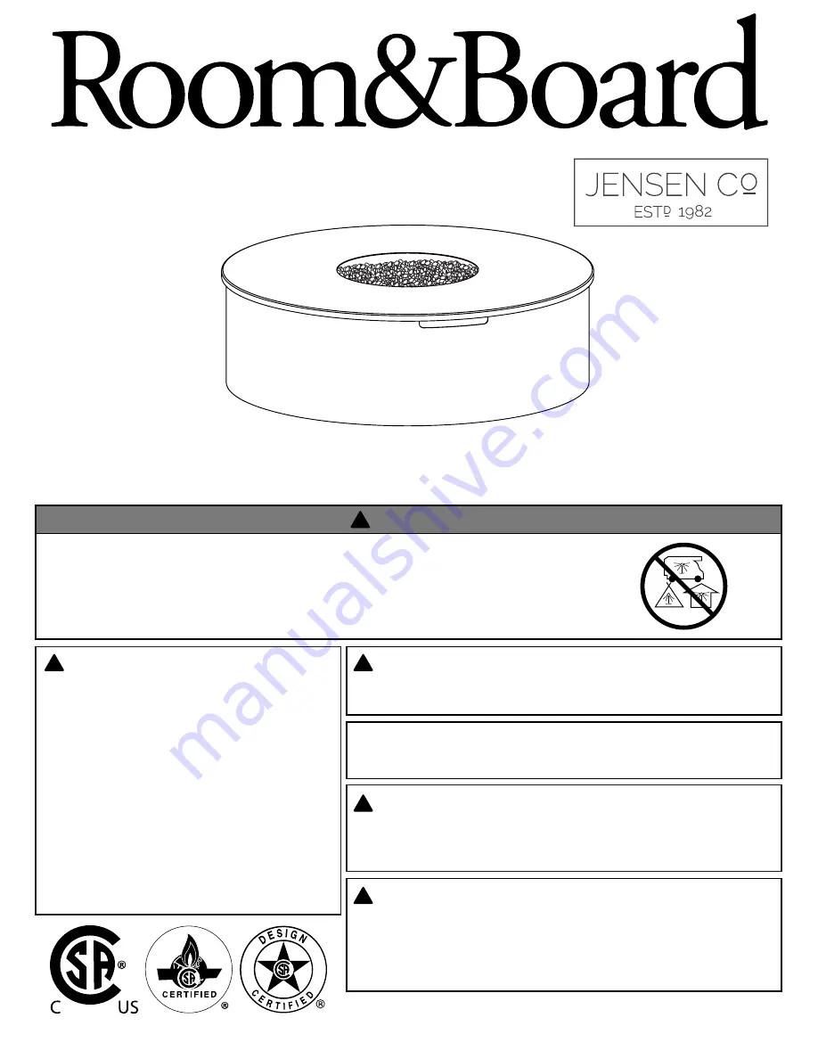 Room & Board 1113NG Owner'S Manual Download Page 1