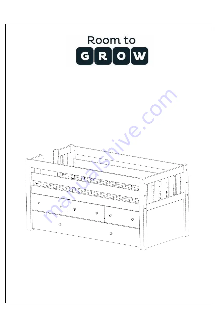 Room to Grow Jubilee Captains Bed Assembly Instructions Manual Download Page 1