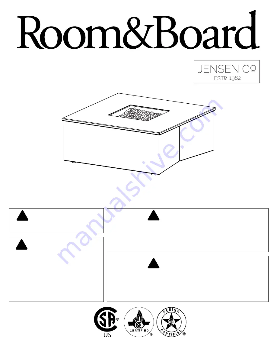 Room&Board 1111LP-TGR Скачать руководство пользователя страница 1