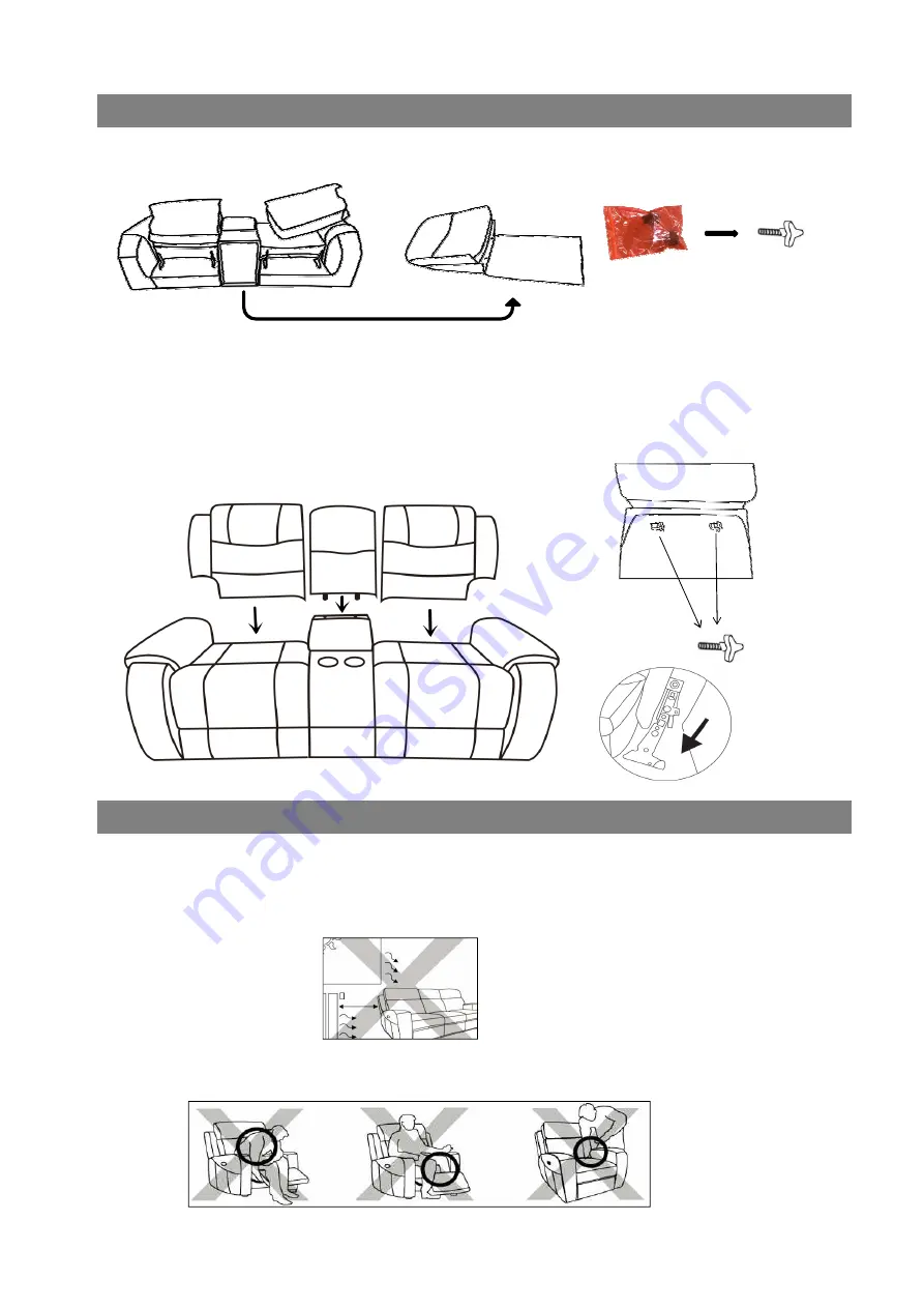 ROOMS TO GO HLVN 56135H-40 Скачать руководство пользователя страница 2