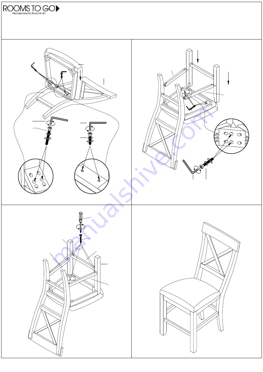 ROOMS TO GO LFST 4955-P2E CNTR Скачать руководство пользователя страница 2