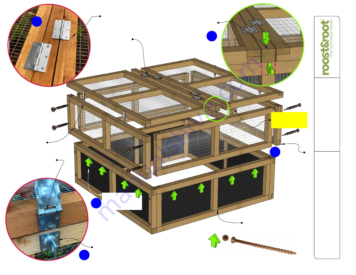 roost&root 34721 Assembly Instructions Manual Download Page 5