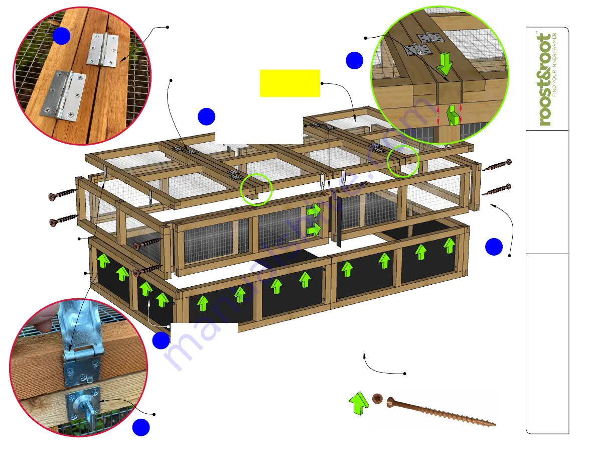 roost&root 34721 Assembly Instructions Manual Download Page 6