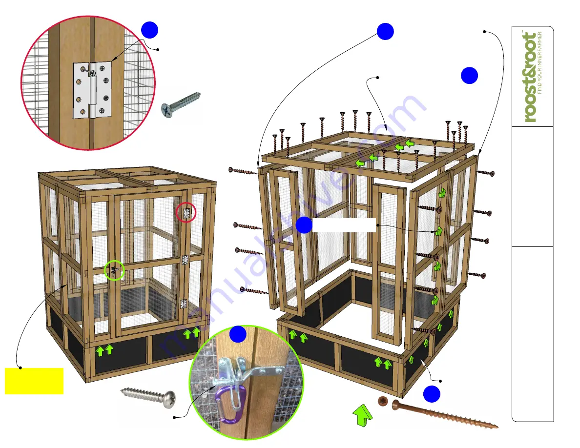 roost&root 34721 Assembly Instructions Manual Download Page 8