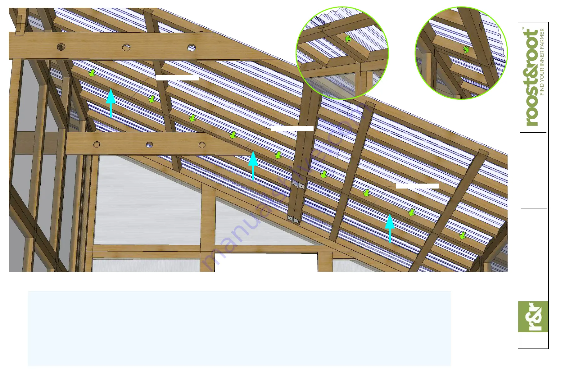 roost&root Slant-Roof Greenhouset Скачать руководство пользователя страница 16