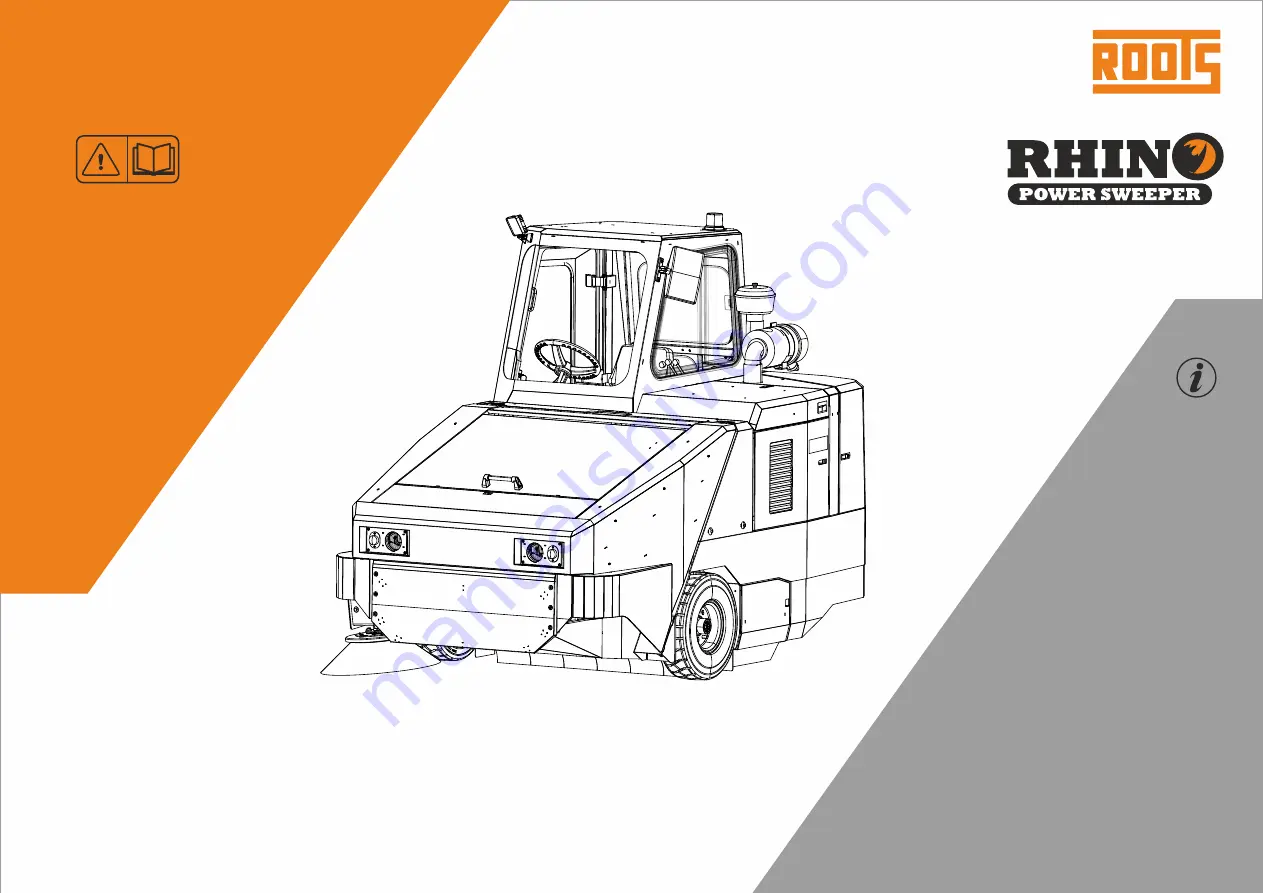 ROOTS Rhino RD180 Operator'S Manual Download Page 1