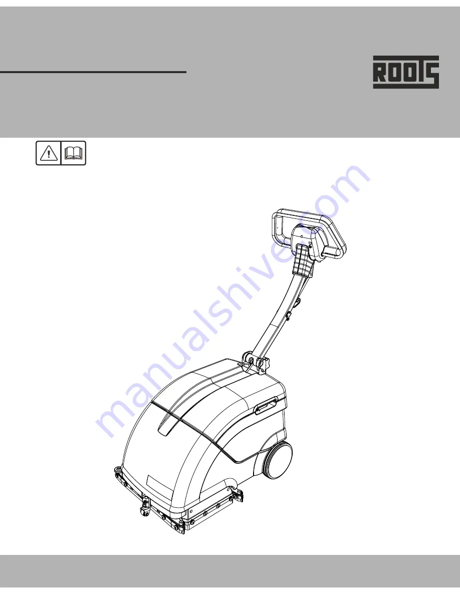 ROOTS RootsScrub E 350 Instruction Manual Download Page 1