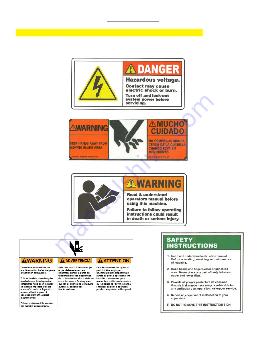 Roper Whitney 134 Operation, Parts & Maintenance Manual Download Page 3