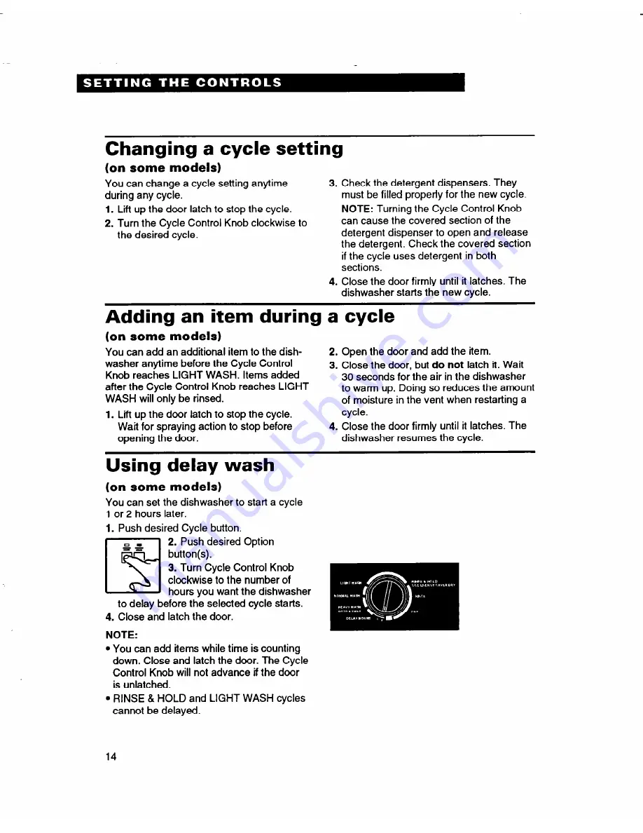 Roper 3376809 Use And Care Manual Download Page 14