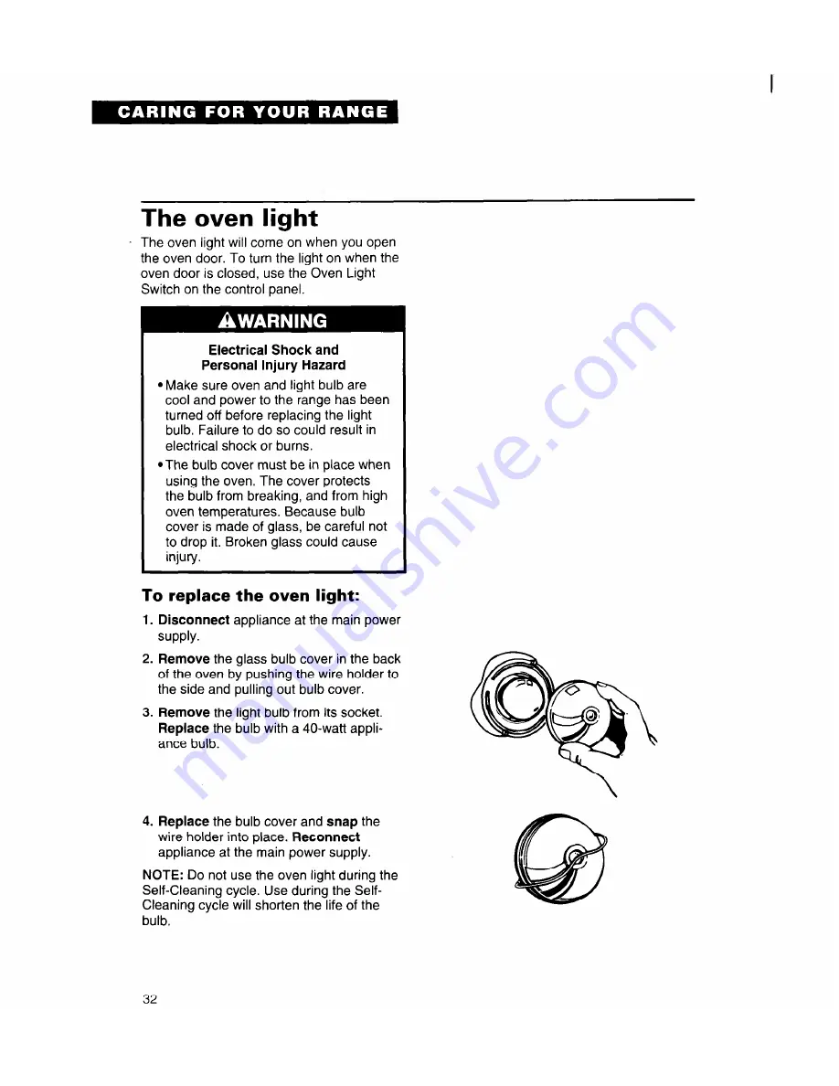 Roper FGP335Y Use And Care Manual Download Page 32