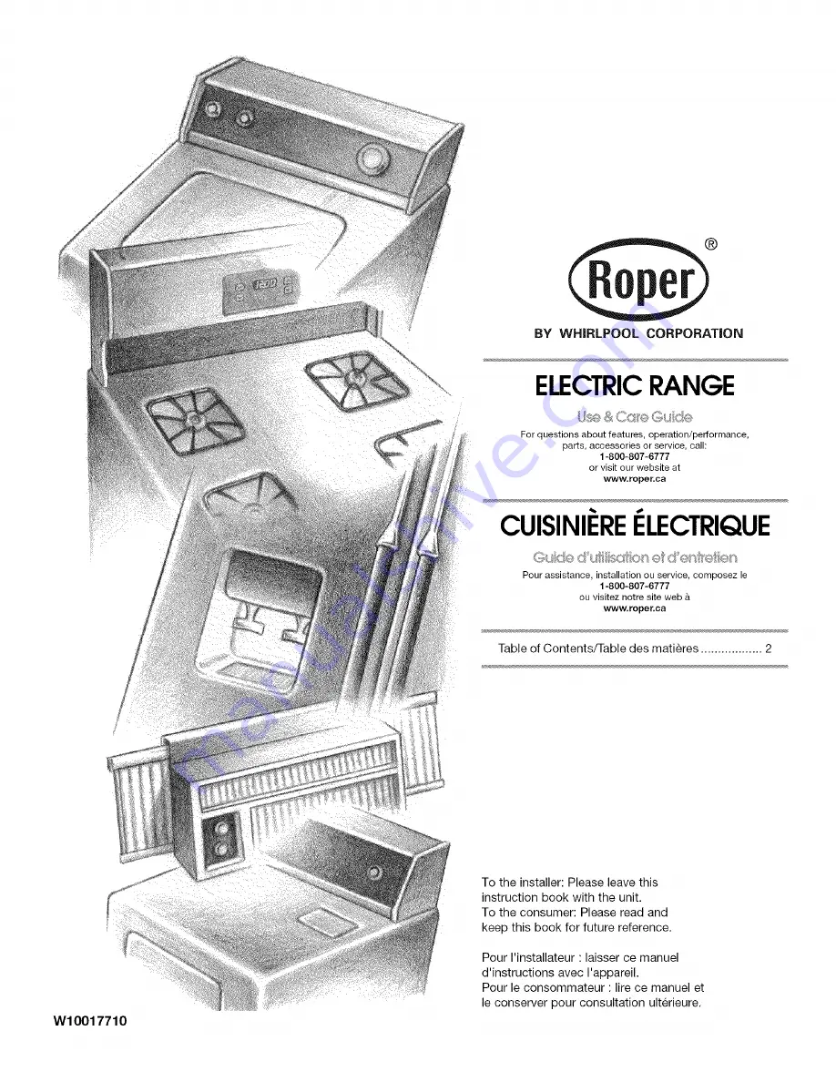 Roper RME30003 Use & Care Manual Download Page 1