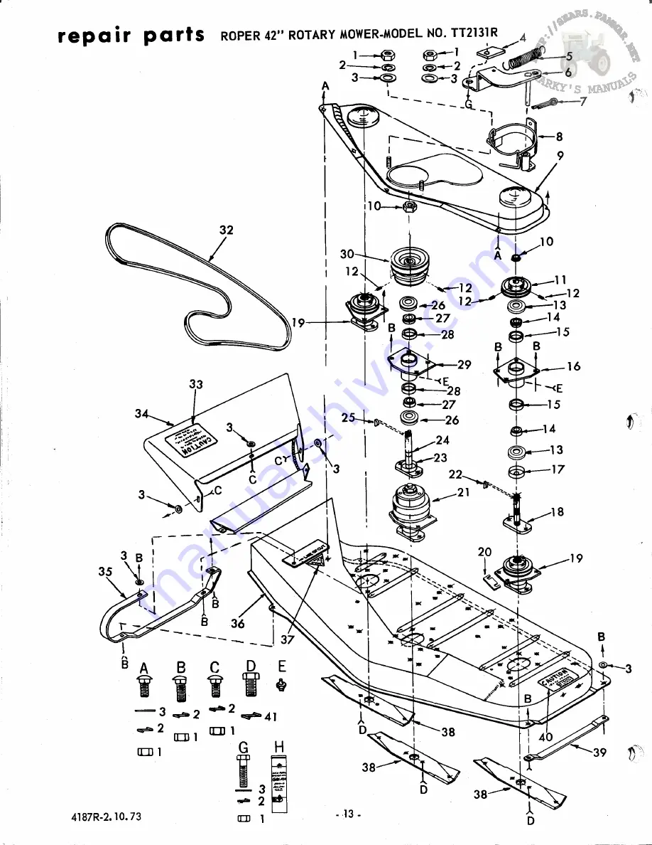 Roper TT2131R Owner'S Manual Download Page 14