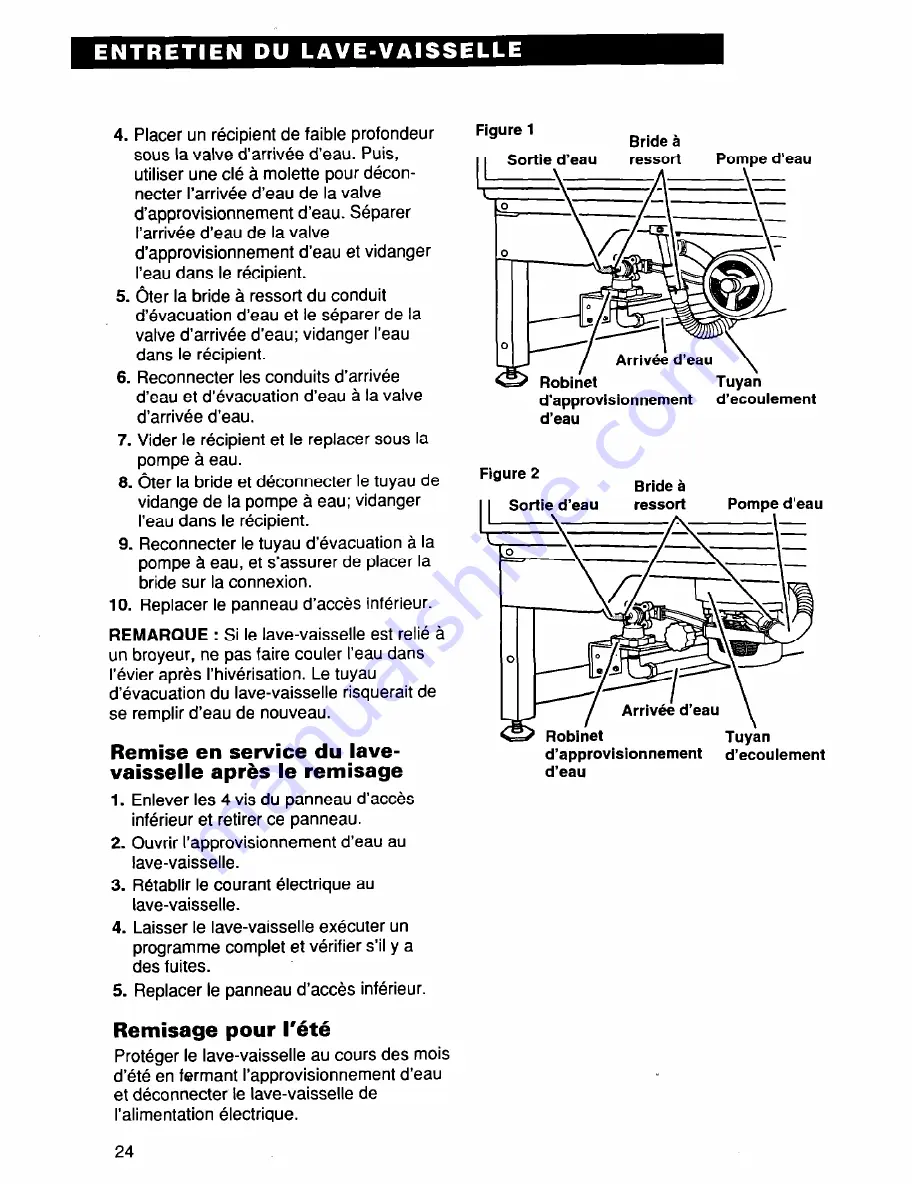 Roper UNDERCOUNTER DISHWASHERS User And Care Manual Download Page 53