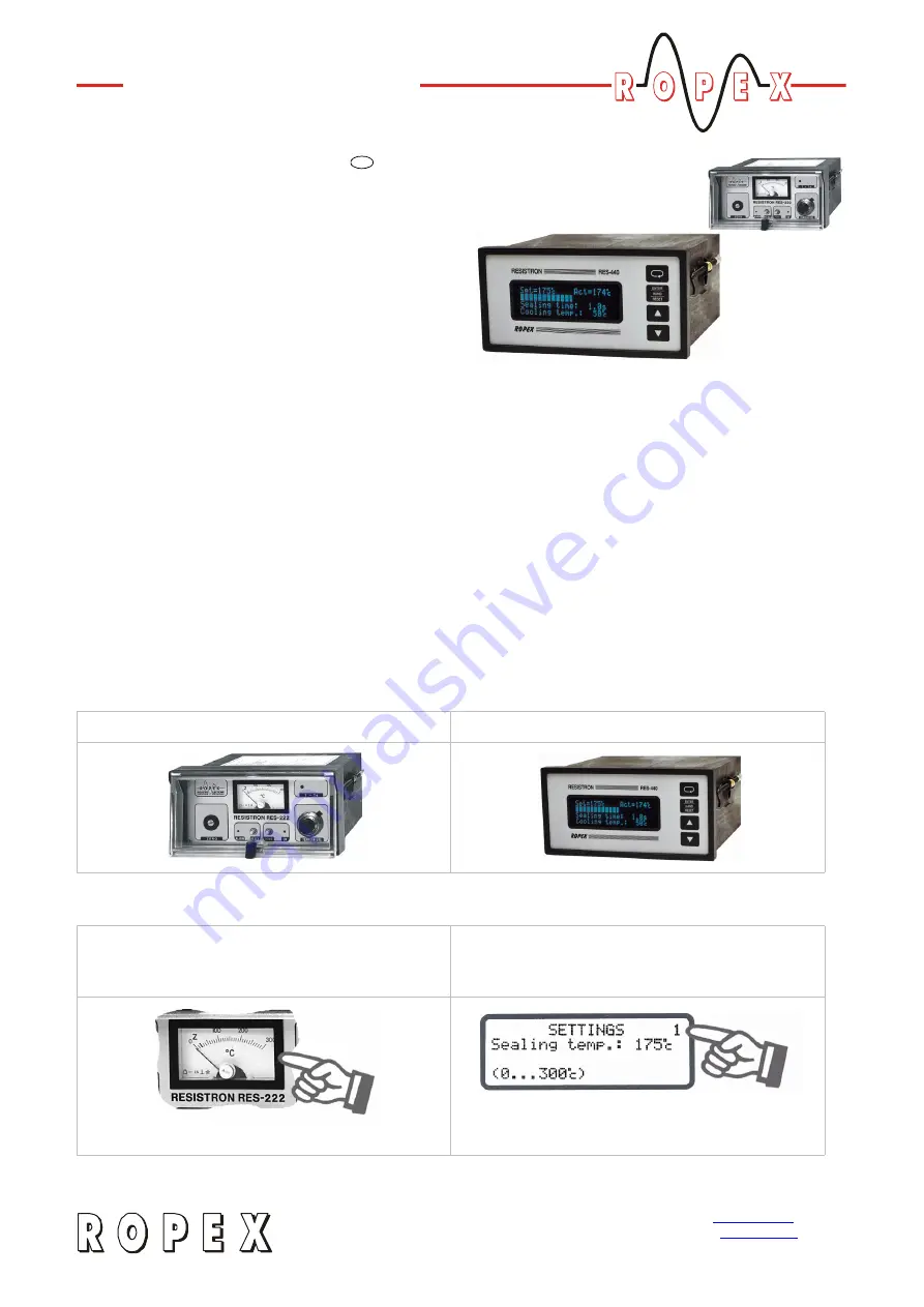 Ropex RESISTRON RES-222 Replacement Instructions Manual Download Page 1