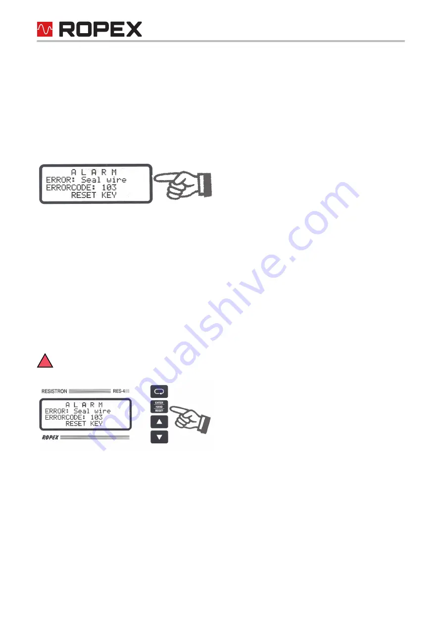 Ropex Resistron RES-430 Series Operating Instructions Manual Download Page 60