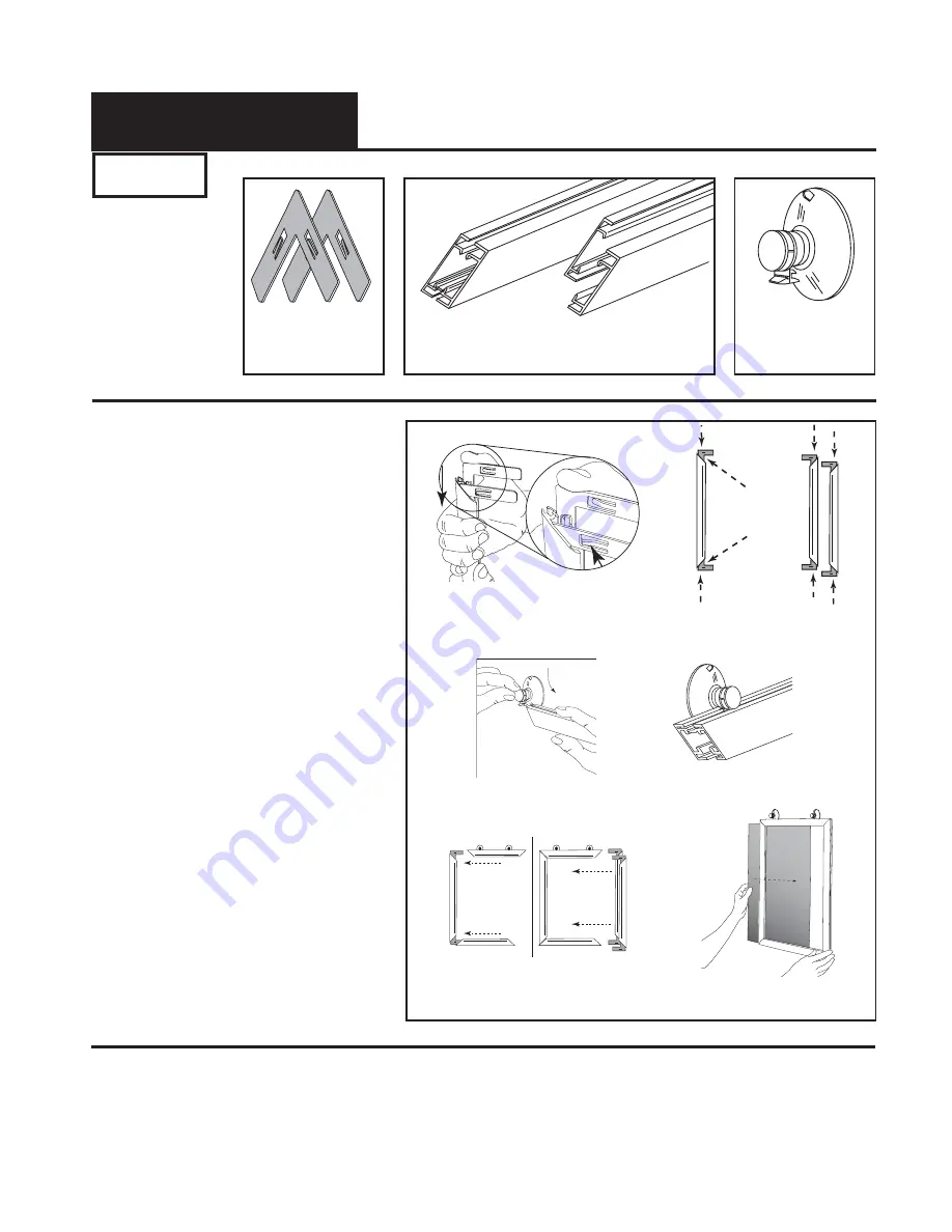 ROSE DISPLAYS ANOFRAME SQUARE WITH WINDOW MOUNTS Скачать руководство пользователя страница 2