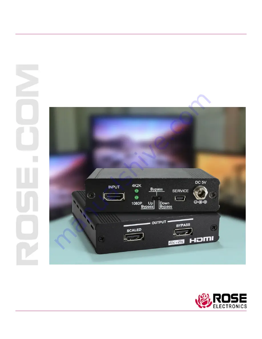 Rose electronics CNV-UHD-HD/SC Installation And Operation Manual Download Page 1