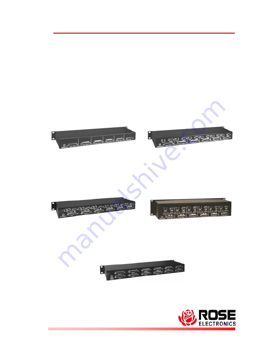 Rose electronics CrystalView Rack CRV-12SLP Скачать руководство пользователя страница 1