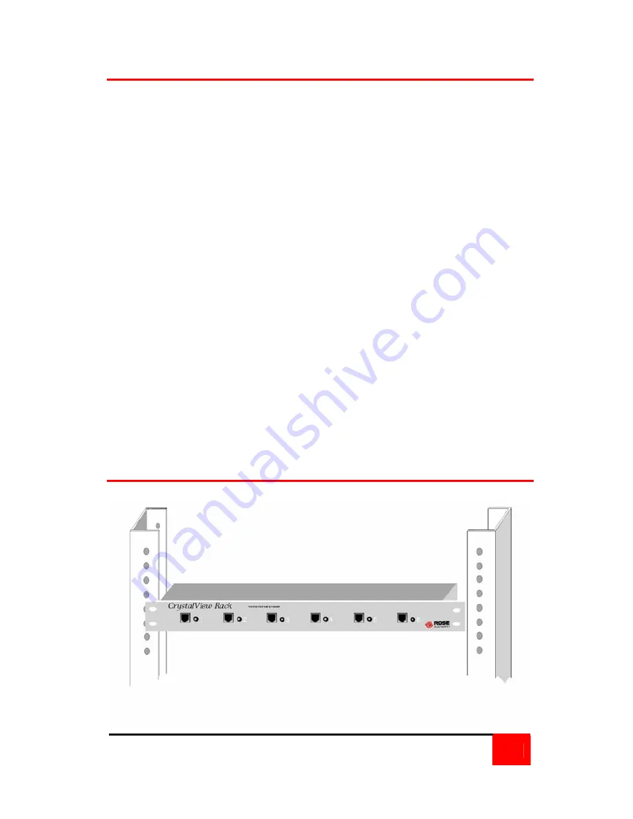 Rose electronics CrystalView Rack CRV-12SLP Скачать руководство пользователя страница 7