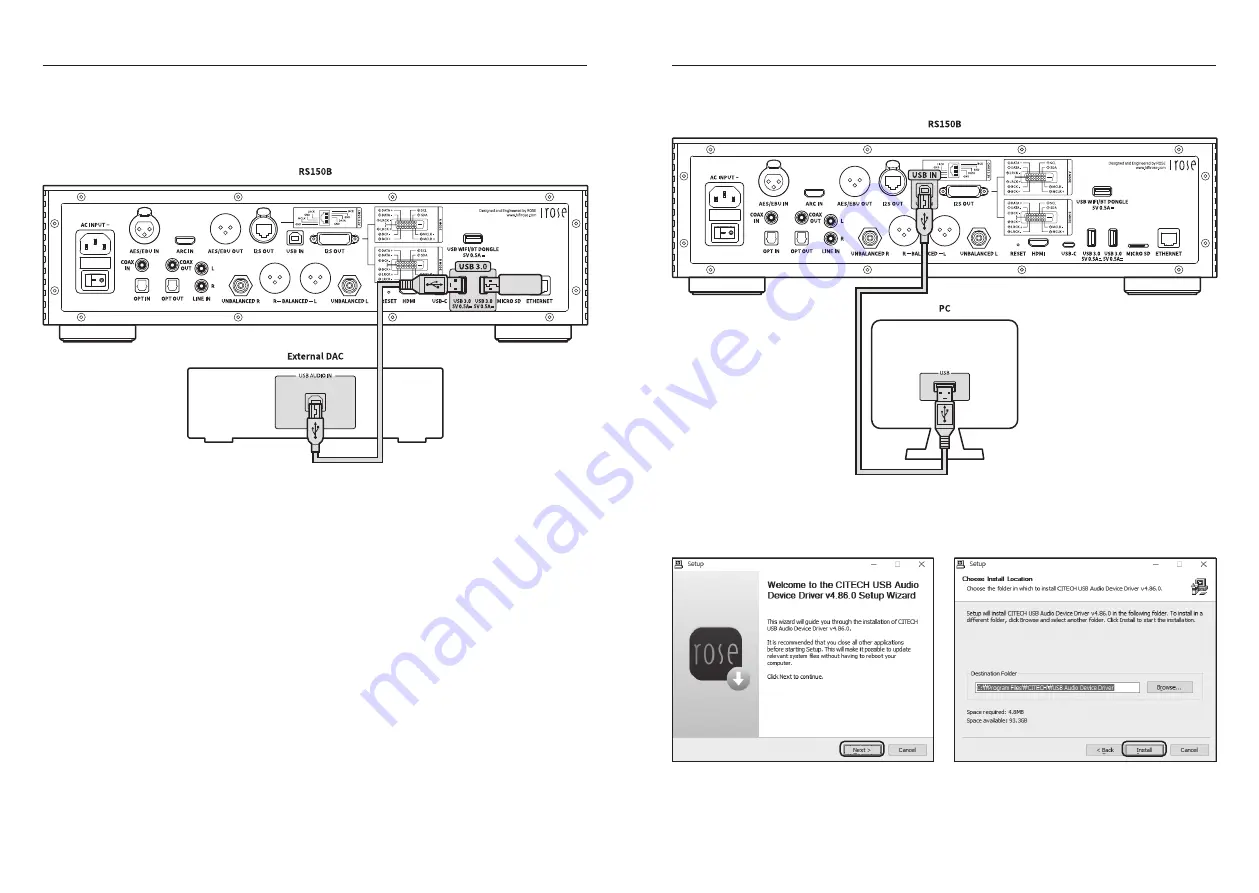 Rose electronics RS150B Owner'S Manual Download Page 38