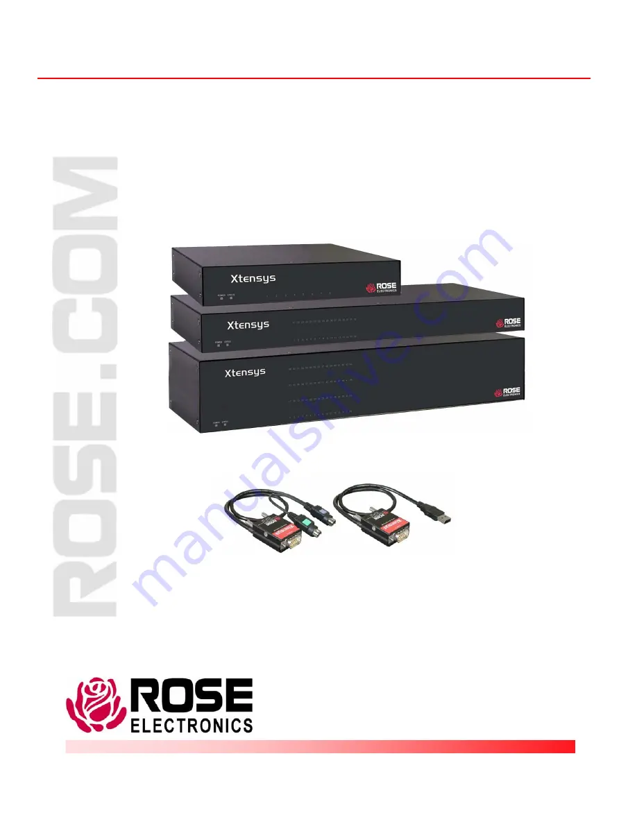 Rose electronics Xtensys Quick Installation Manual Download Page 1