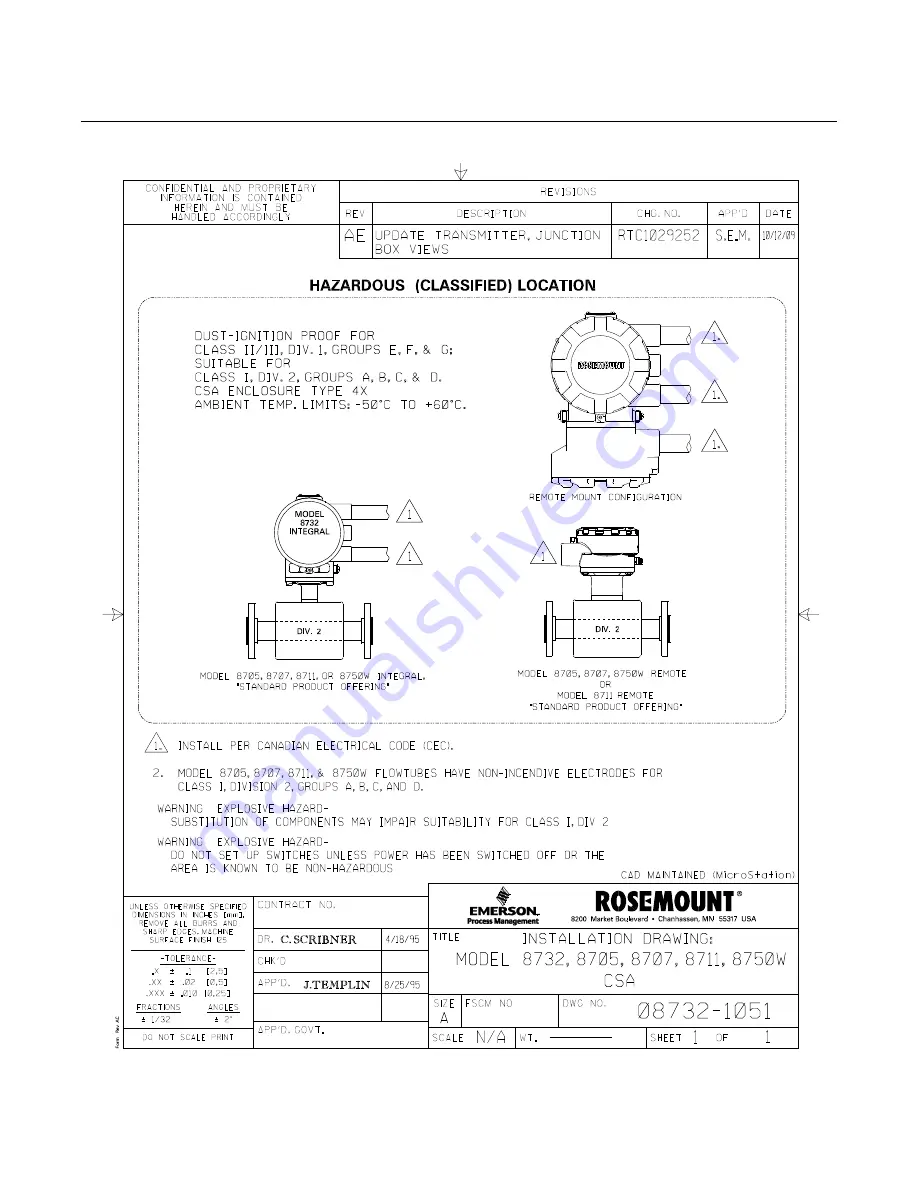 Rosemount 8712 Скачать руководство пользователя страница 131