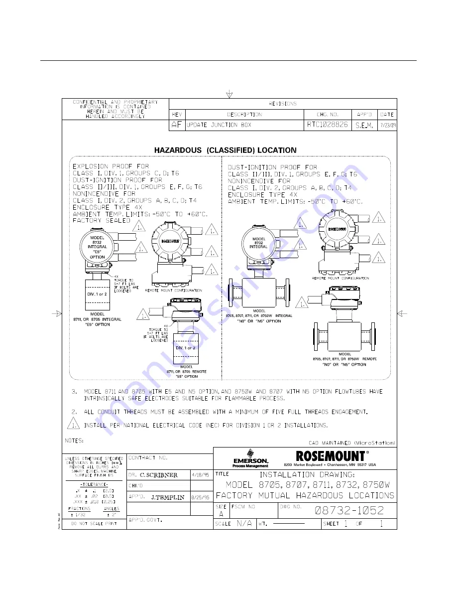 Rosemount 8712 Reference Manual Download Page 132