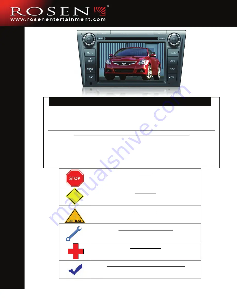 Rosen DS-NS0710 Installation Manual Download Page 1