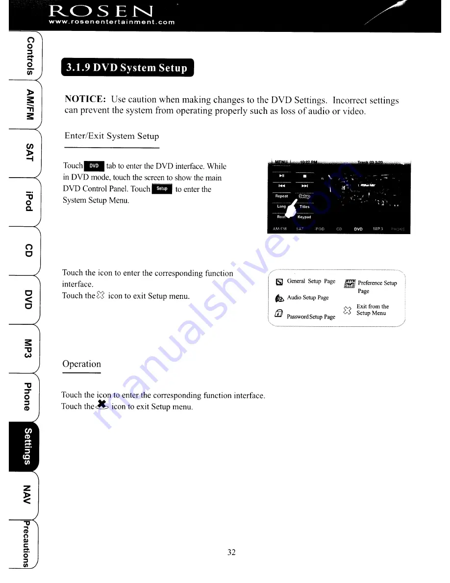 Rosen TYO860-H11 Owner'S Manual Download Page 37