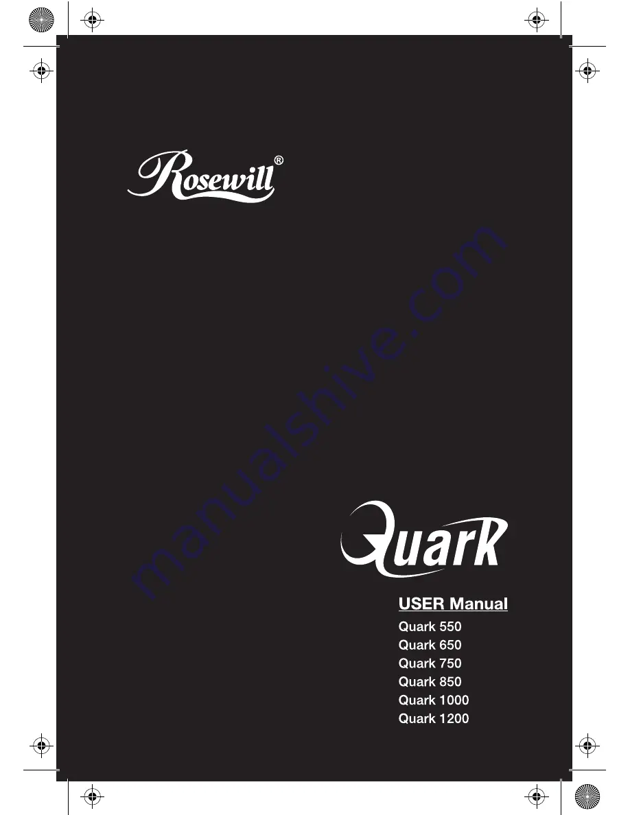 Rosewill Quark 550 User Manual Download Page 1